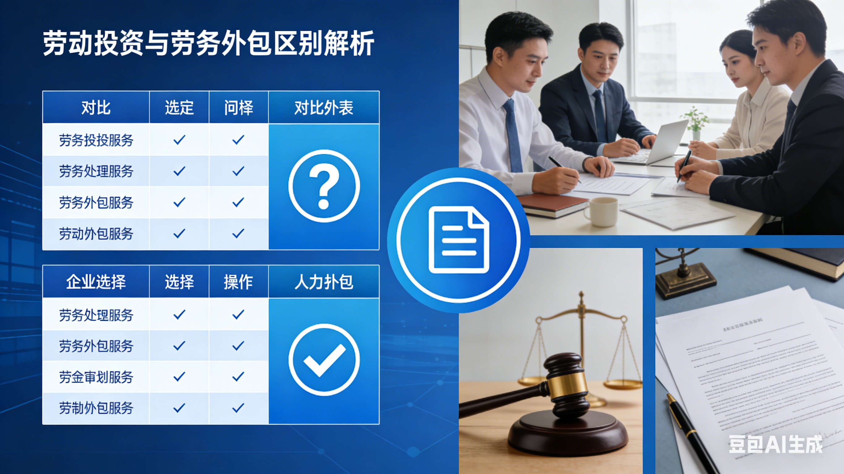劳务派遣与劳务外包区别解析：企业如何选择人力外包服务