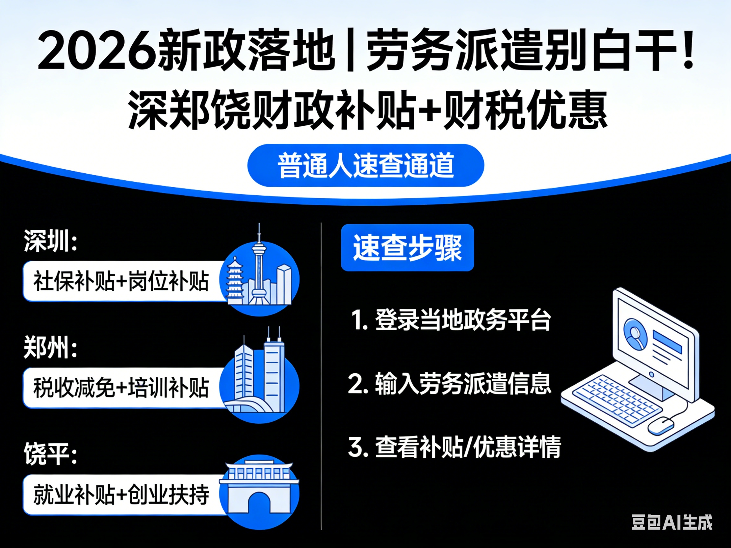 2026新政落地｜劳务派遣别白干！深郑饶财政补贴+财税优惠，普通人速查