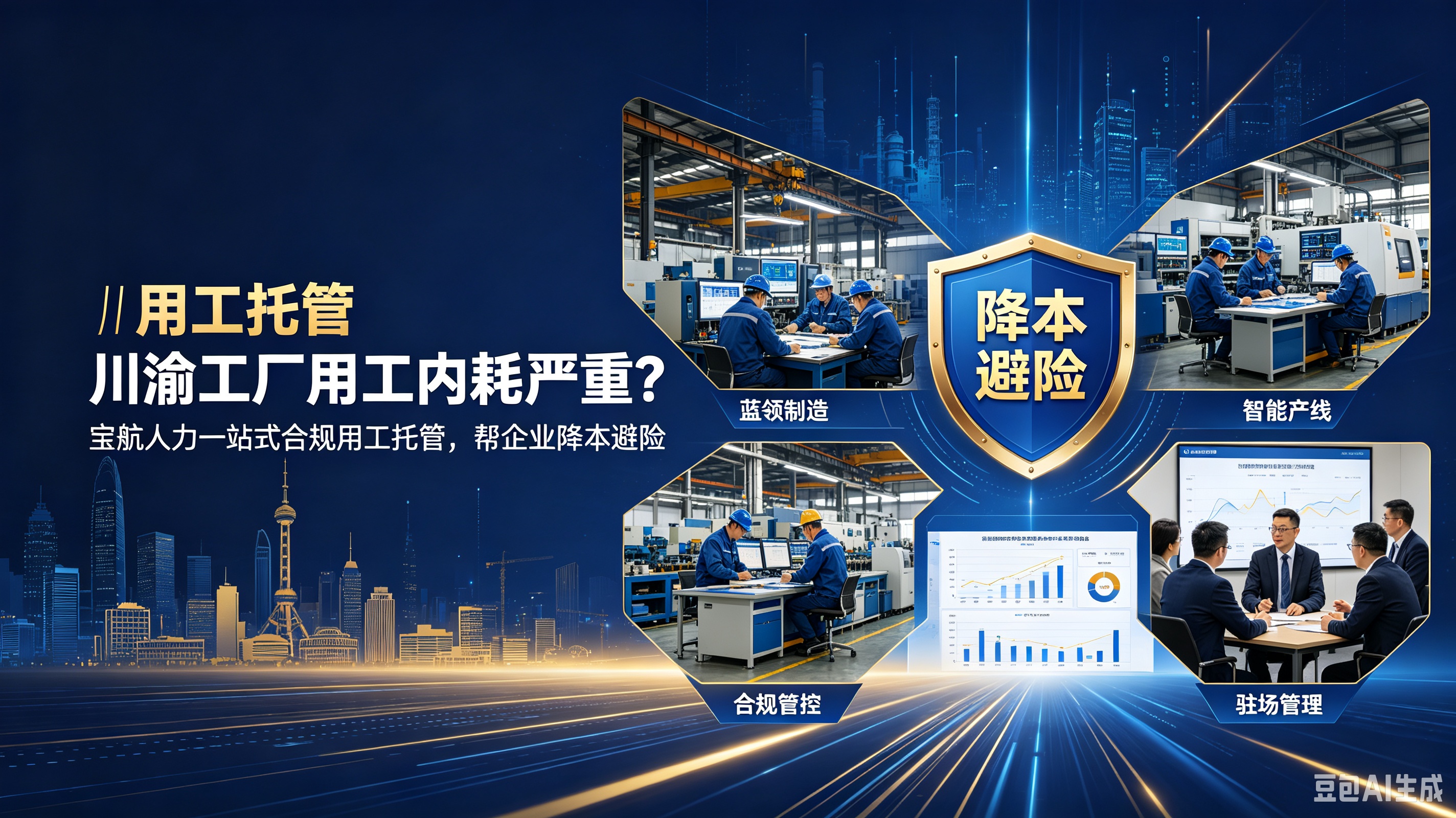 川渝工厂用工内耗严重？宝航人力一站式合规用工托管，帮企业降本避险
