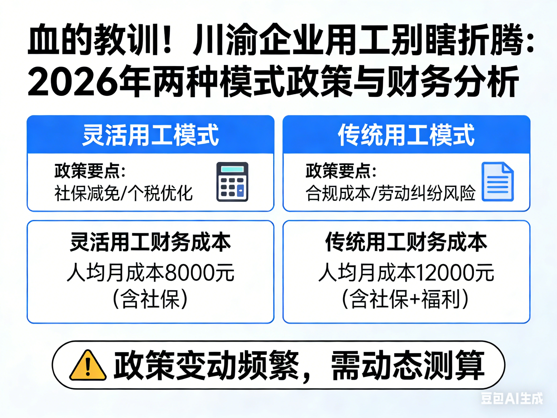 血的教训！川渝企业用工别瞎折腾，2026年这两种模式，政策和财务都得算明白