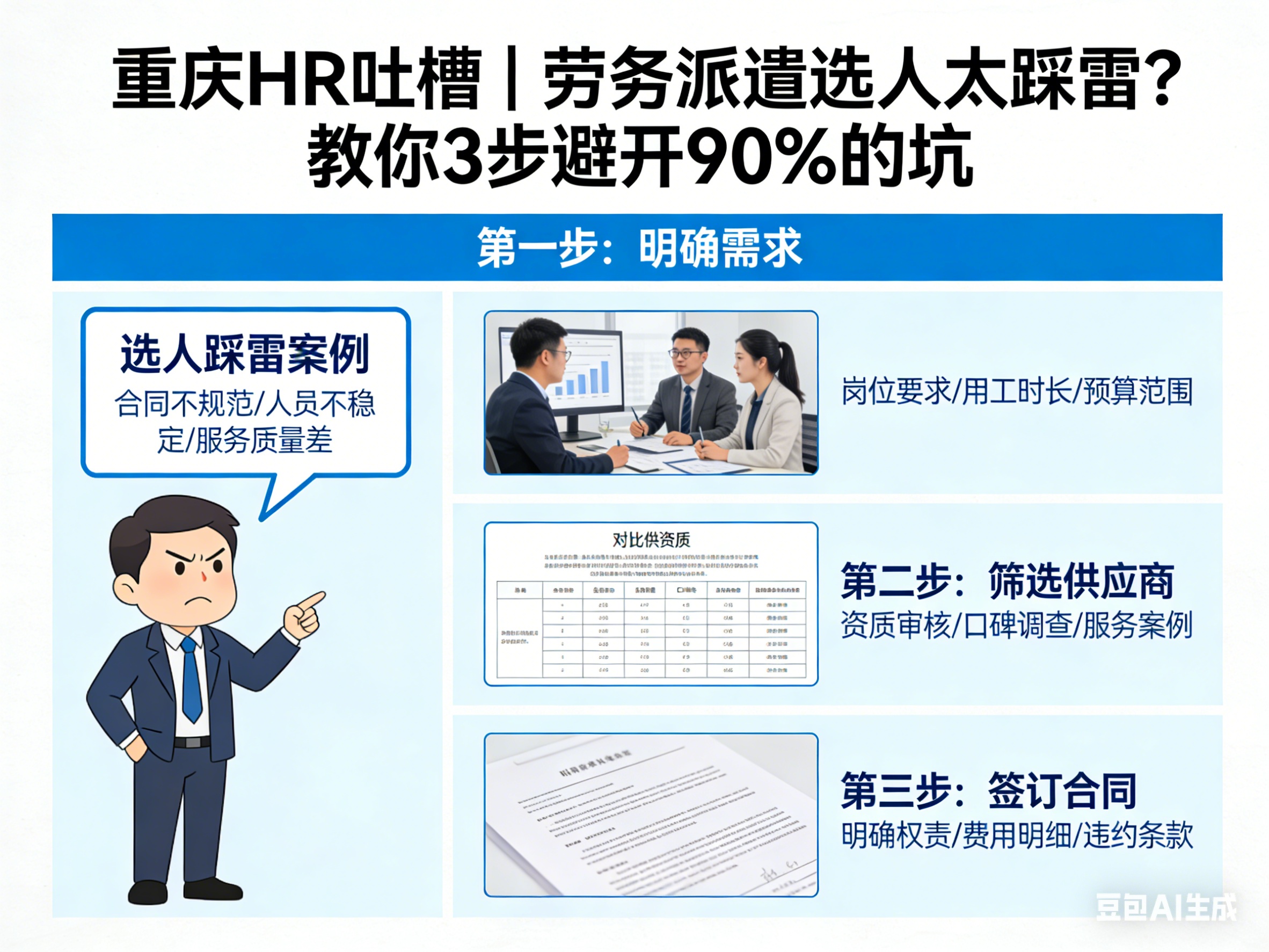 重庆HR吐槽｜劳务派遣选人太踩雷？教你3步避开90%的坑