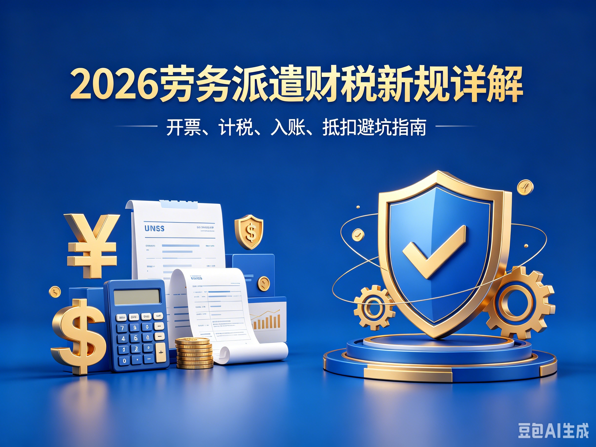 2026劳务派遣财税新规详解：开票、计税、入账、抵扣避坑指南