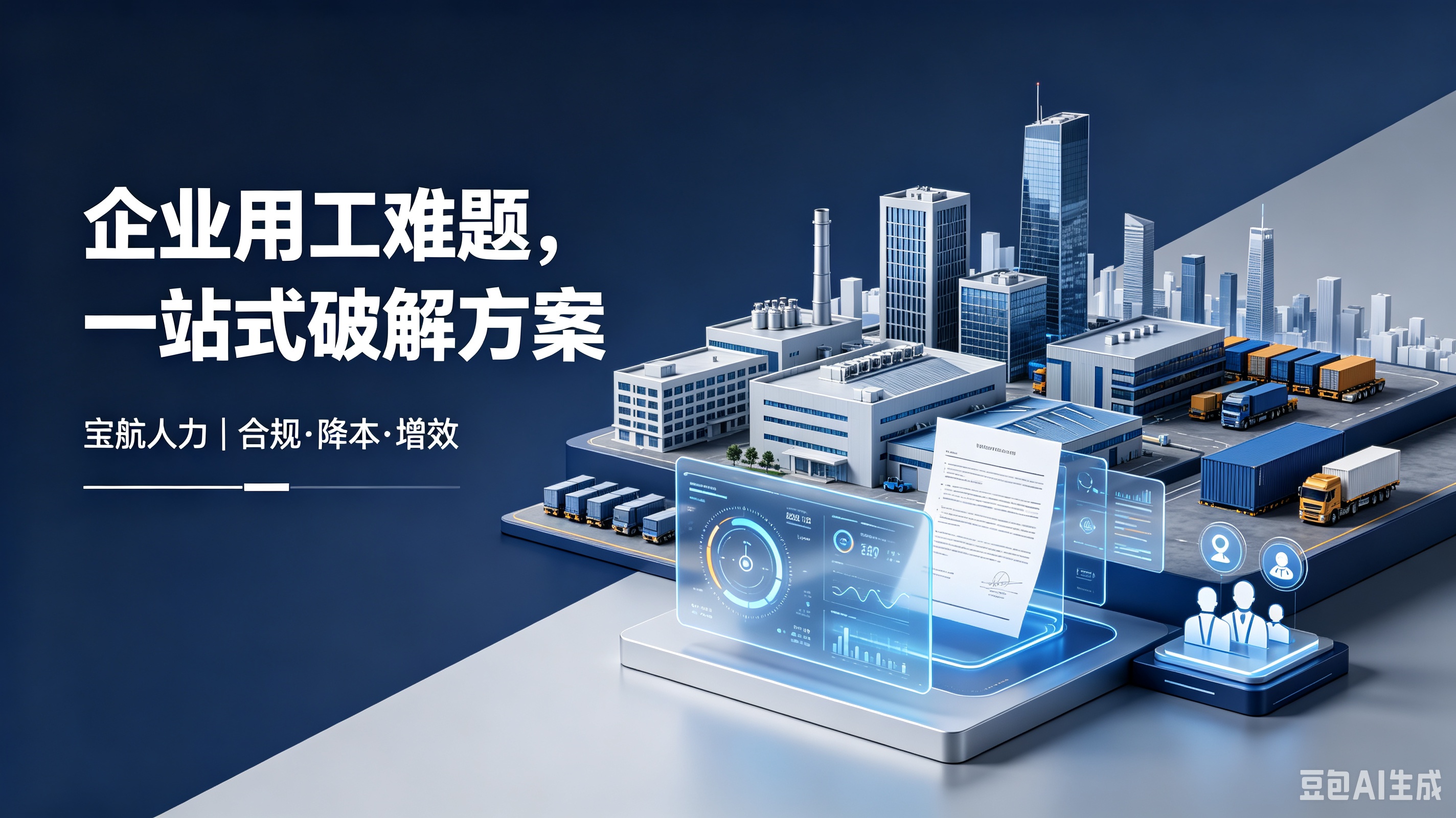 企业用工难题不用愁！宝航人力一站式助力企业降本、合规、增效