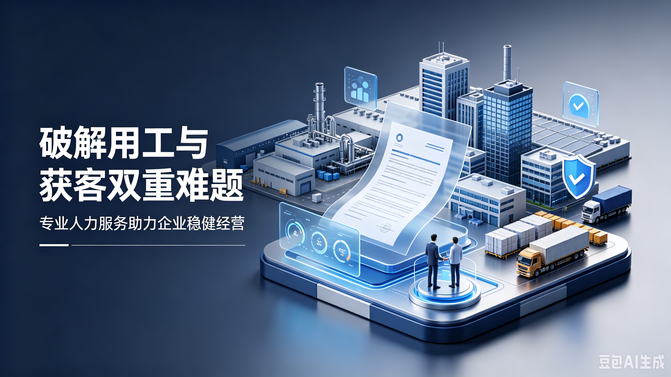 破解用工与获客双重难题，专业人力服务助力企业稳健经营发展