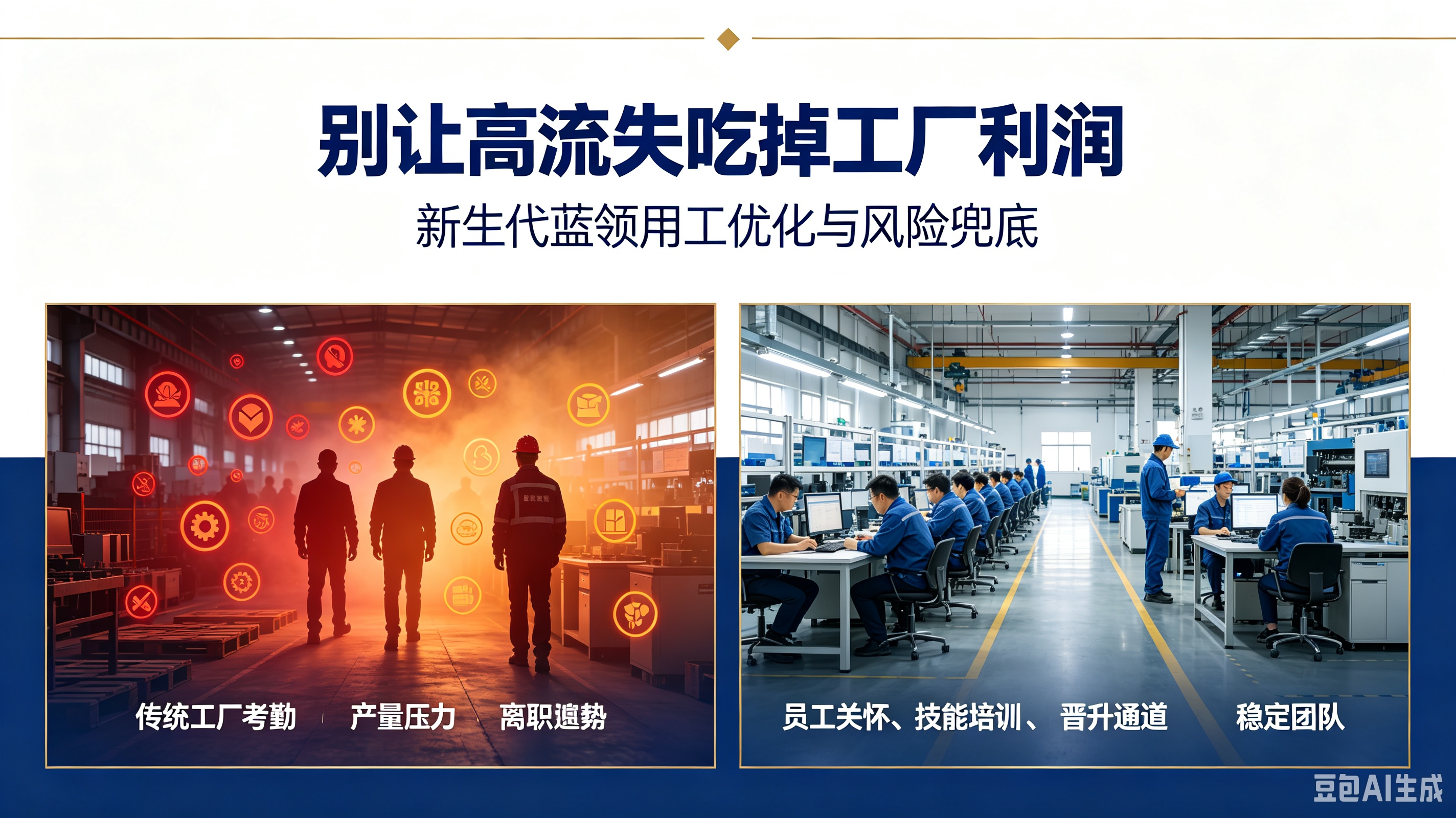新生代蓝领流失率居高不下？制造业企业用工痛点与优化解决方案