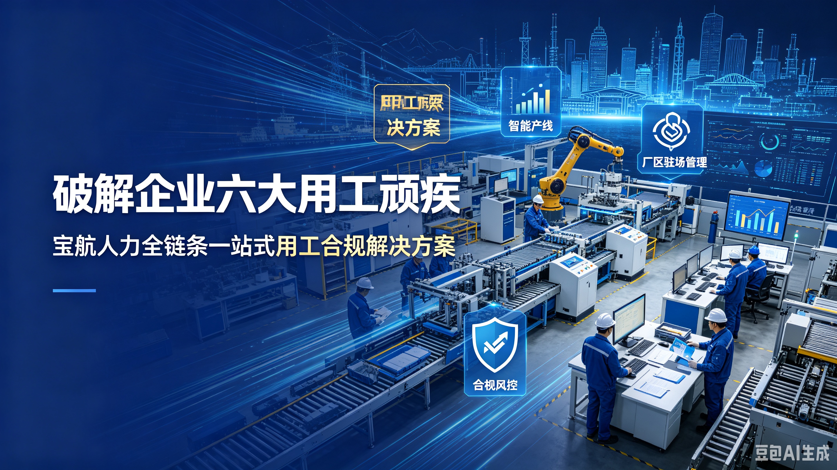 破解企业六大用工顽疾！宝航人力全链条一站式用工合规解决方案